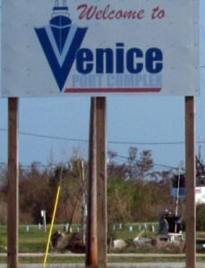Venice, Louisiana, at the end of the road