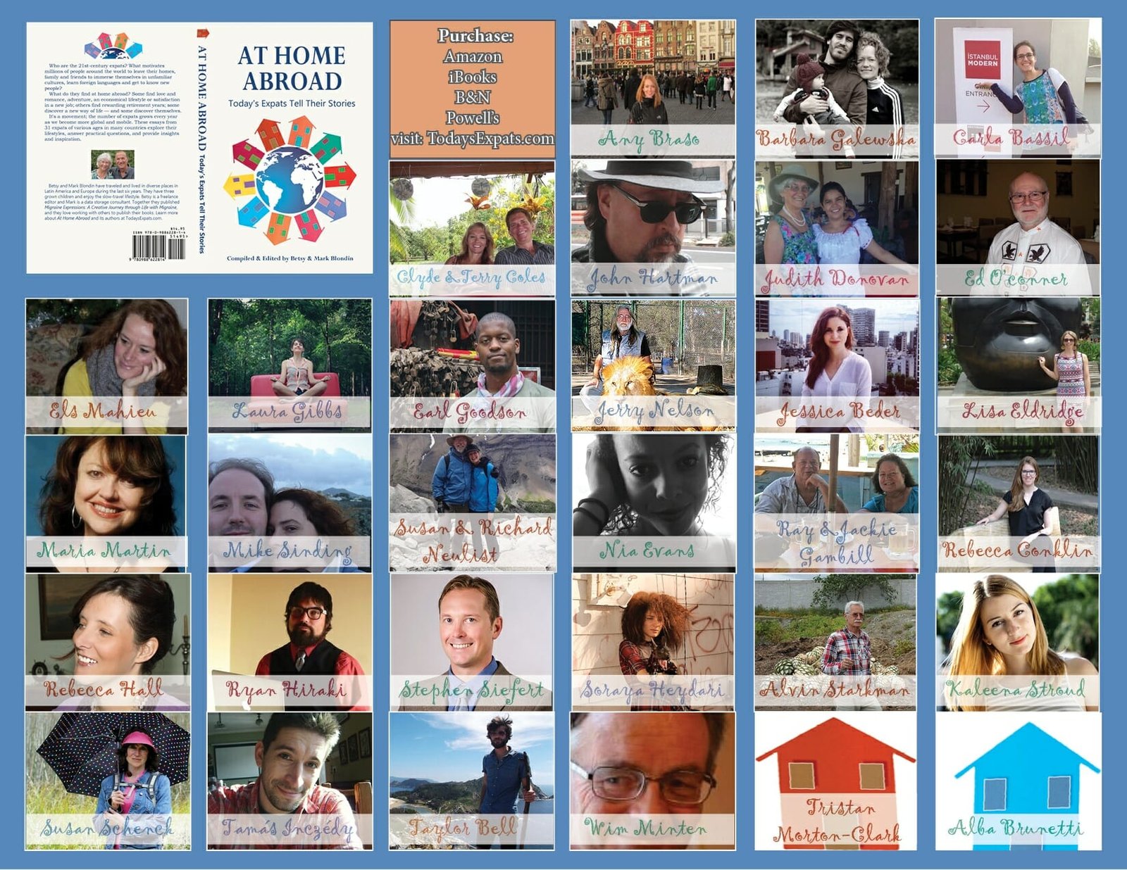 Authors in At Home Abroad and book cover